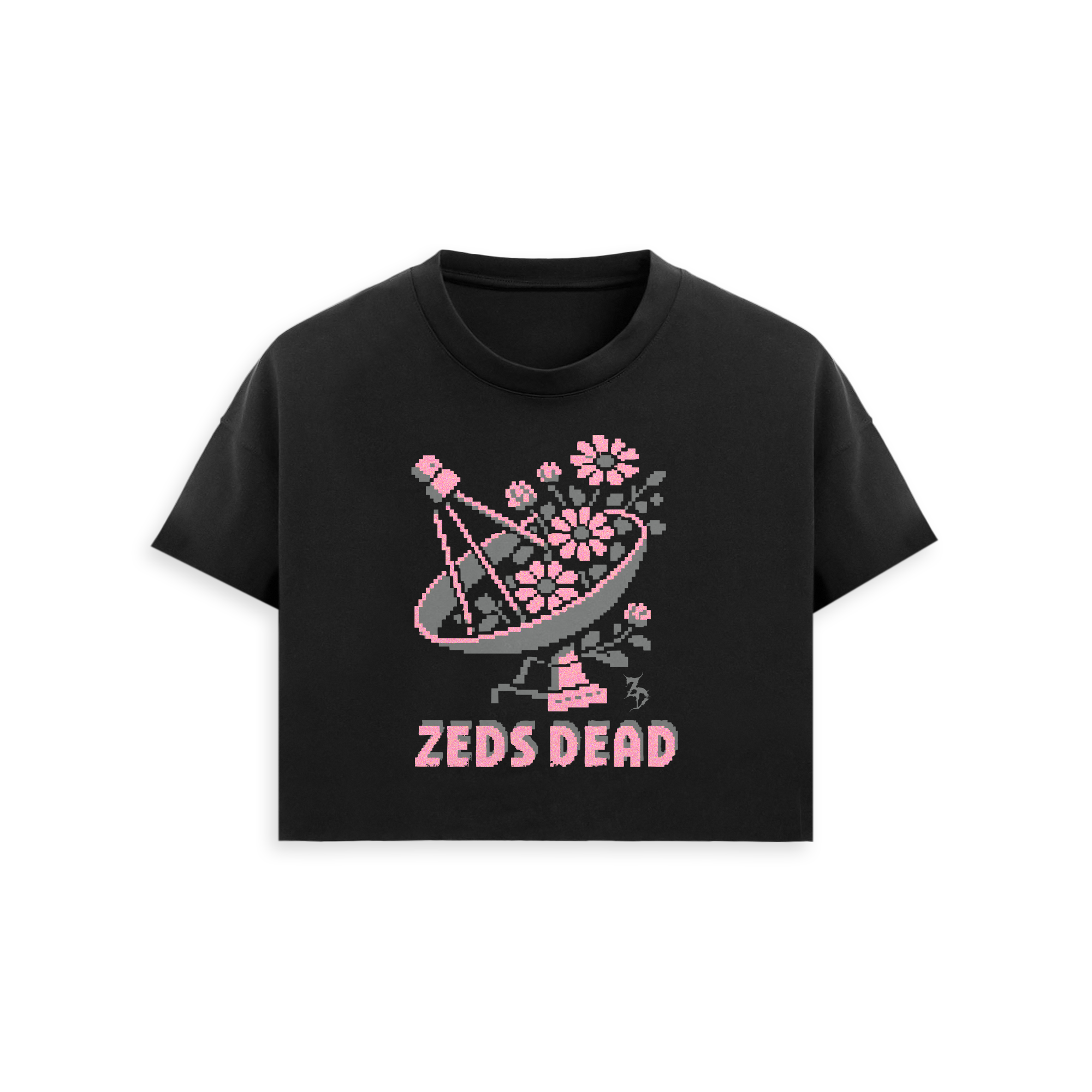 Zeds Dead - Deep Dish Crop Tee - Faded Black – Zeds Dead Official Shop