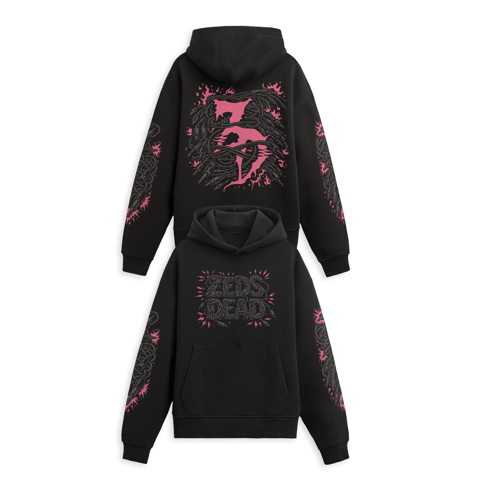 Zeds Dead - Destro Hoodie - Rose – Zeds Dead Official Shop