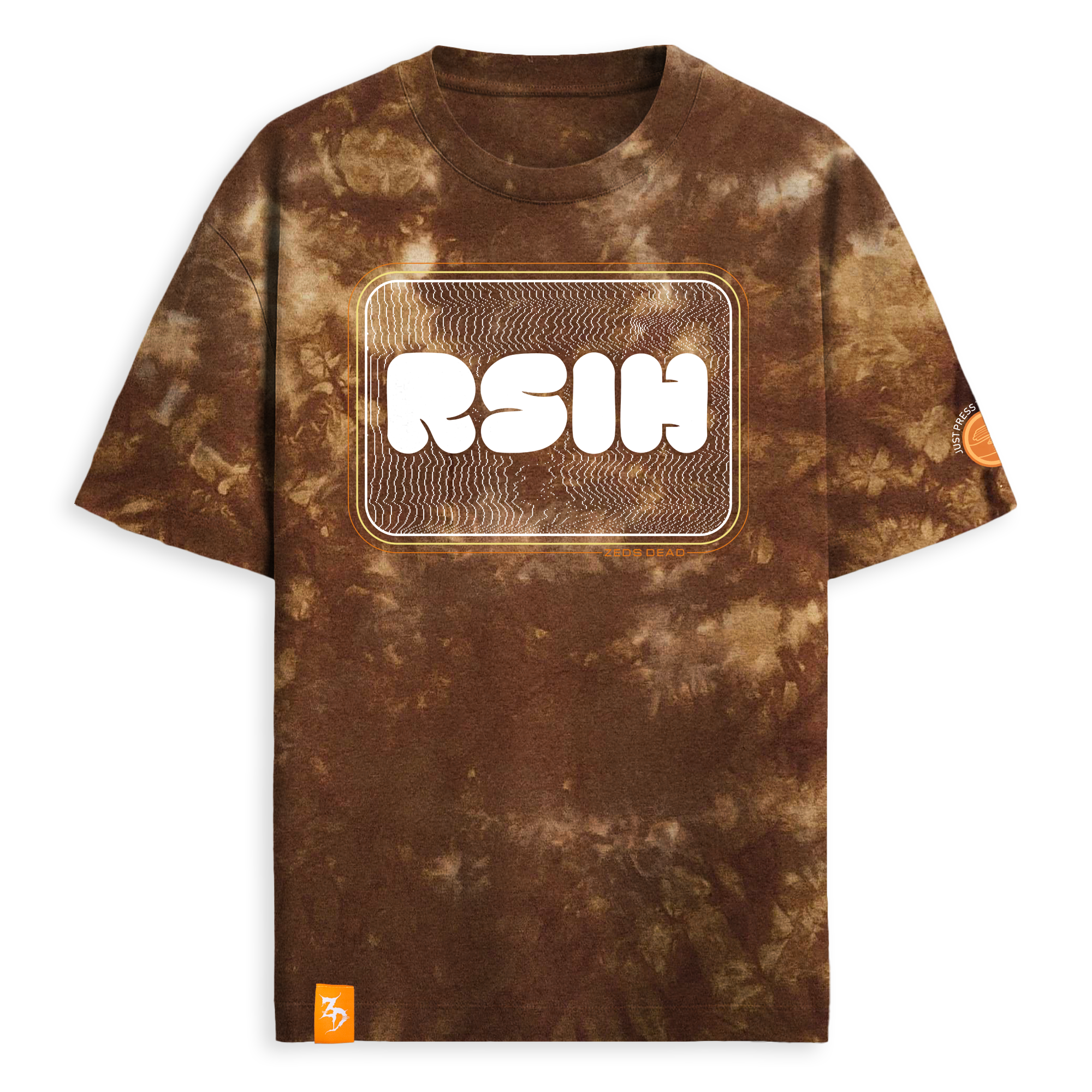 ZEDS DEAD - GOOD NIGHT TIE DYE TEE - BROWN – Zeds Dead Official Shop