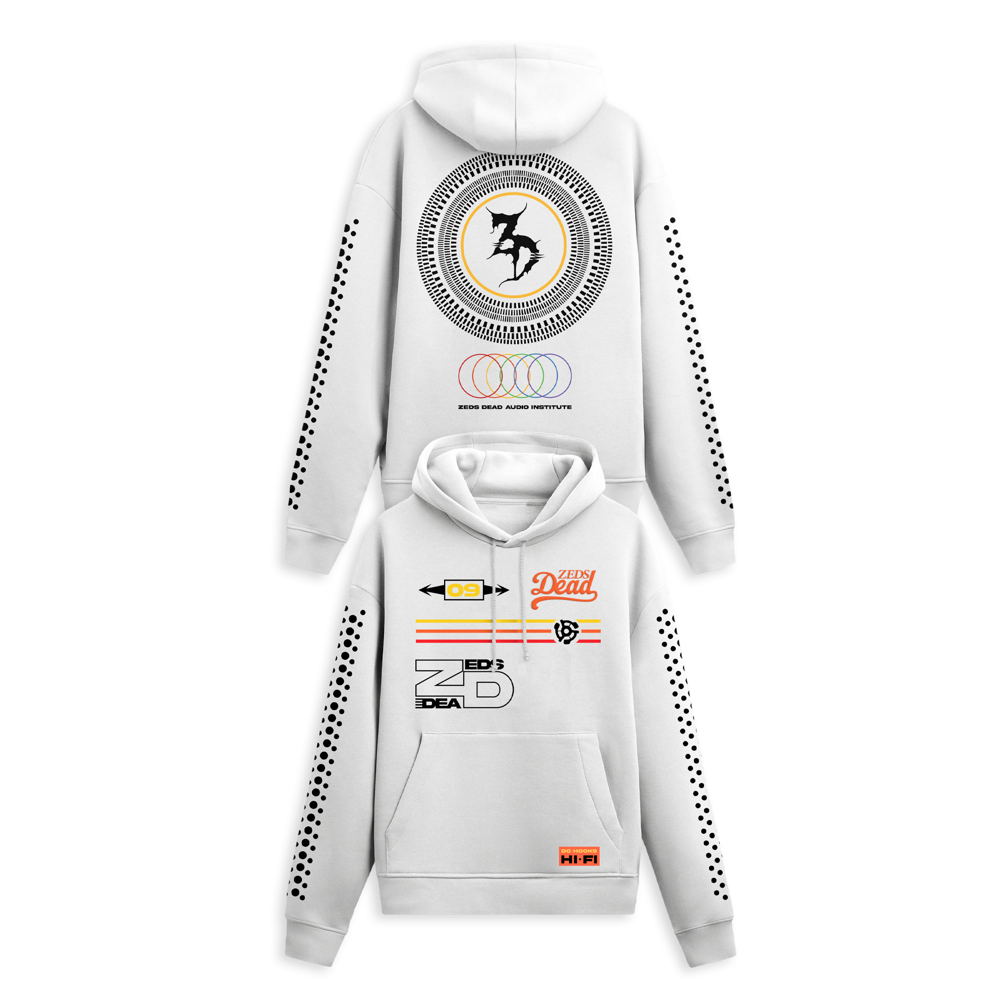 Zeds Dead - Hi Fi Hoodie - White – Zeds Dead Official Shop