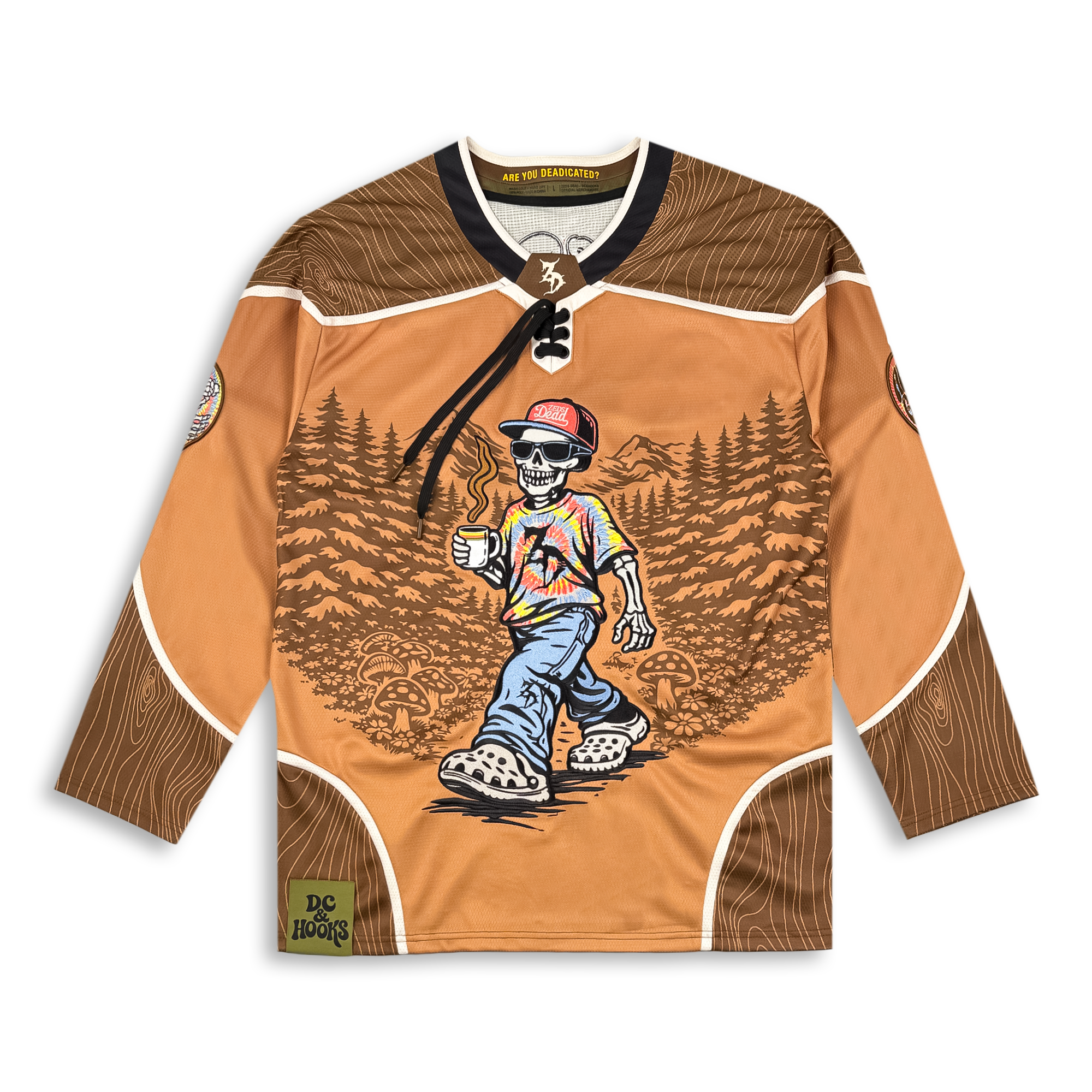 Zeds Dead - Afterglow Hockey Jersey - Brown – Zeds Dead Official Shop