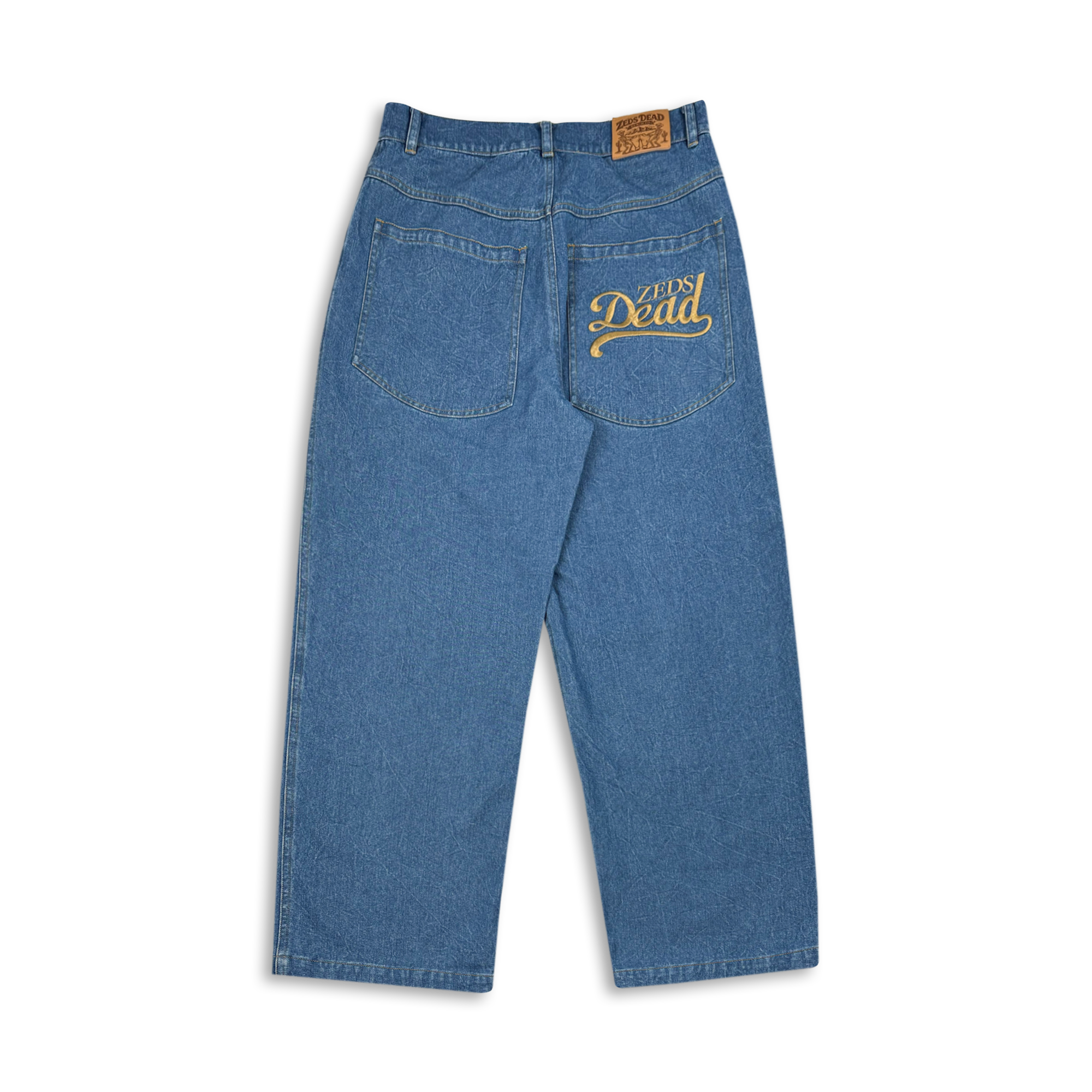 Pre Order) Dead Threadz - Washed Blue Denim Jeans – Zeds Dead