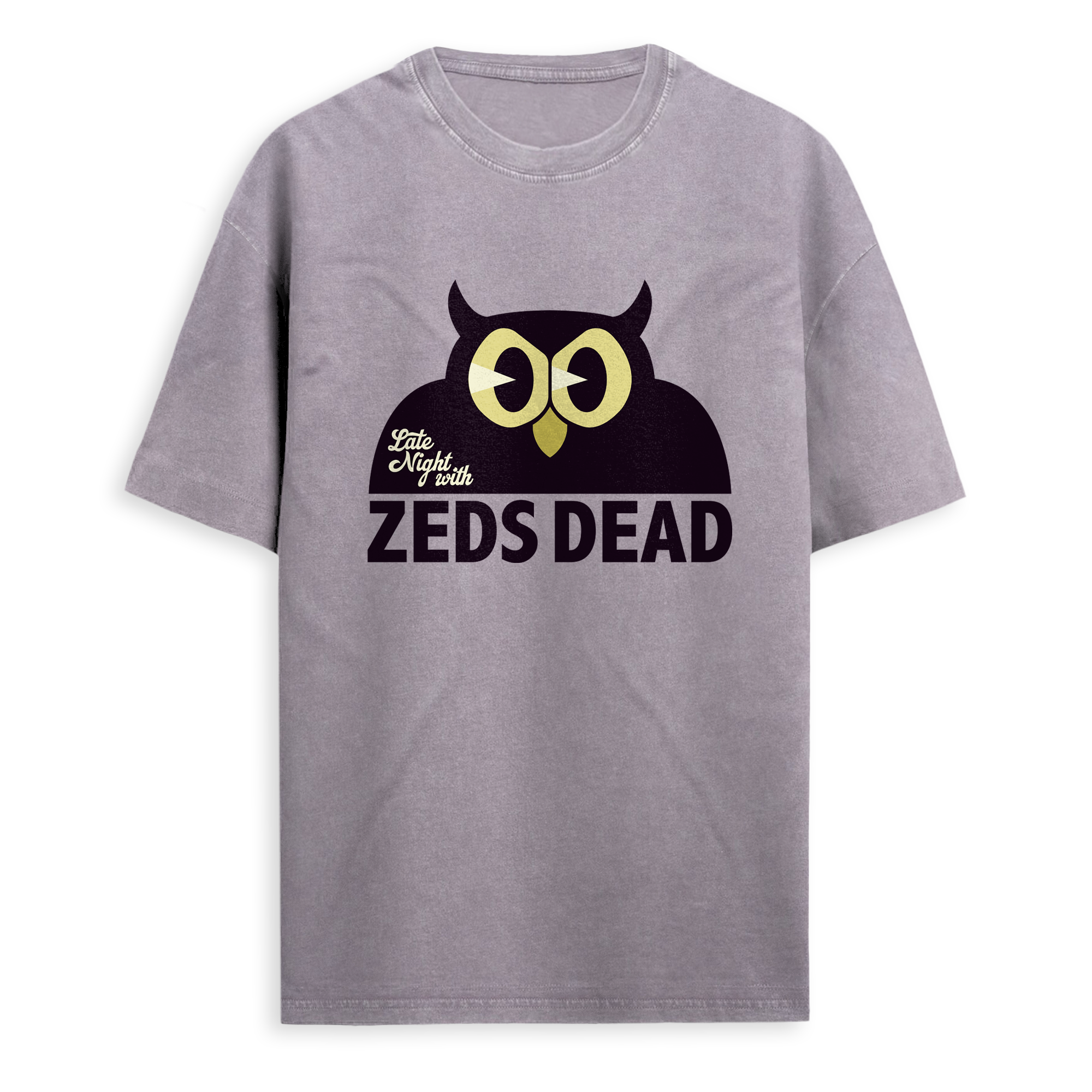 Zeds Dead - Late Night - Orchid Stone Wash Tee – Zeds Dead Zeds Dead - Late Night - Orchid Stone Wash Tee – Zeds Dead