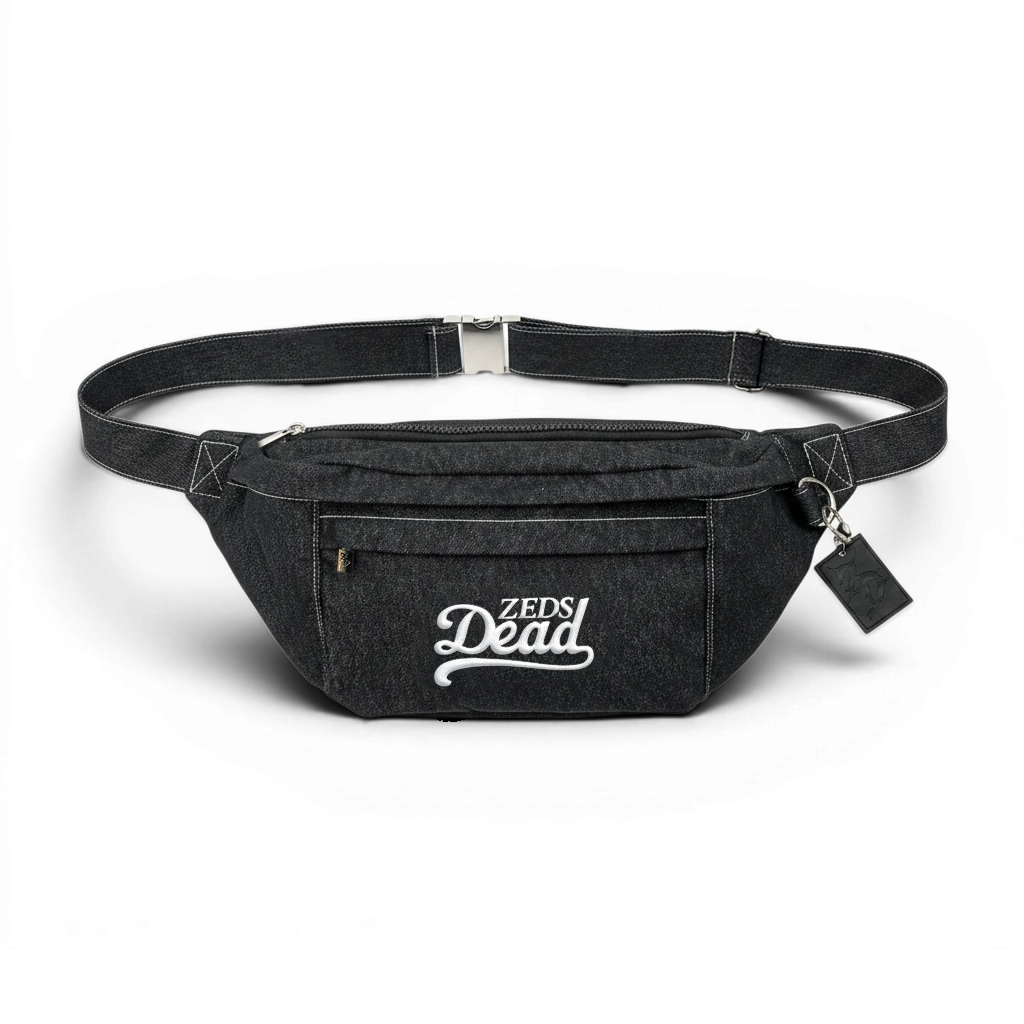 Dead Threadz - Denim Sling Bag - Black – Zeds Dead Official Shop