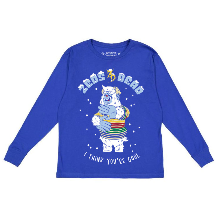 Zeds Kidz - Yeti - Youth Royal Blue Long Sleeve