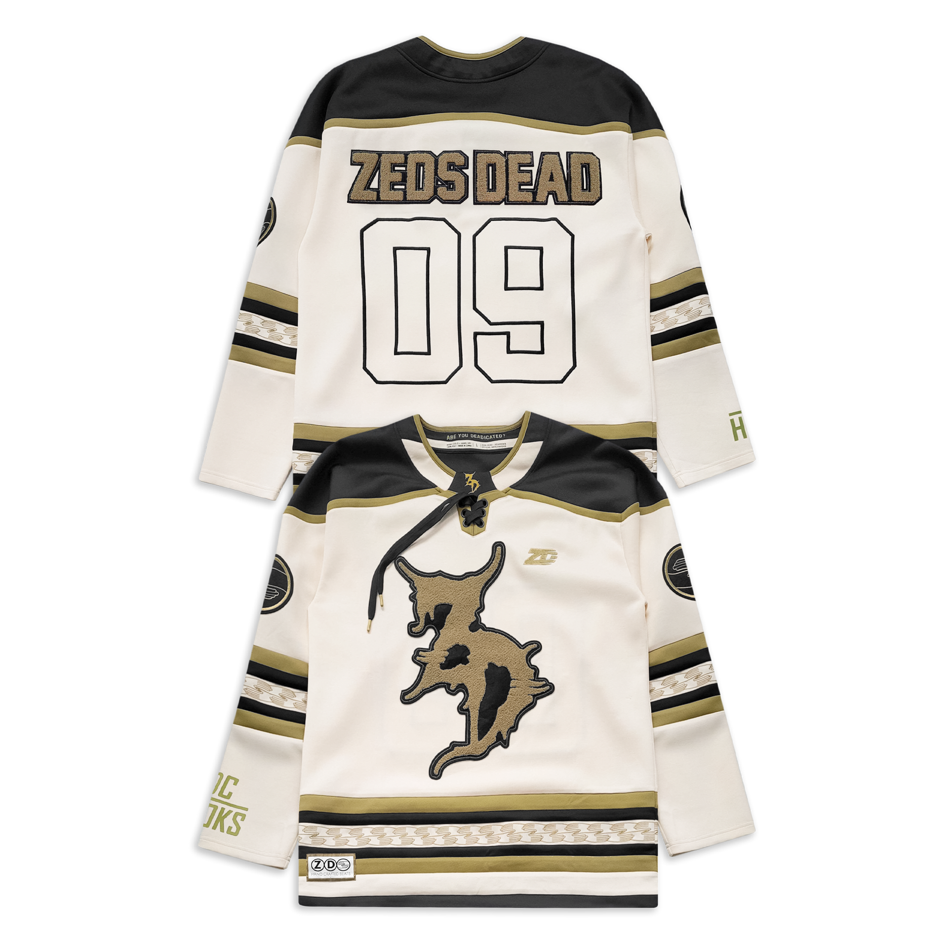 ZEDS DEAD - ROYALE HOCKEY JERSEY - TAN – Zeds Dead Official Shop