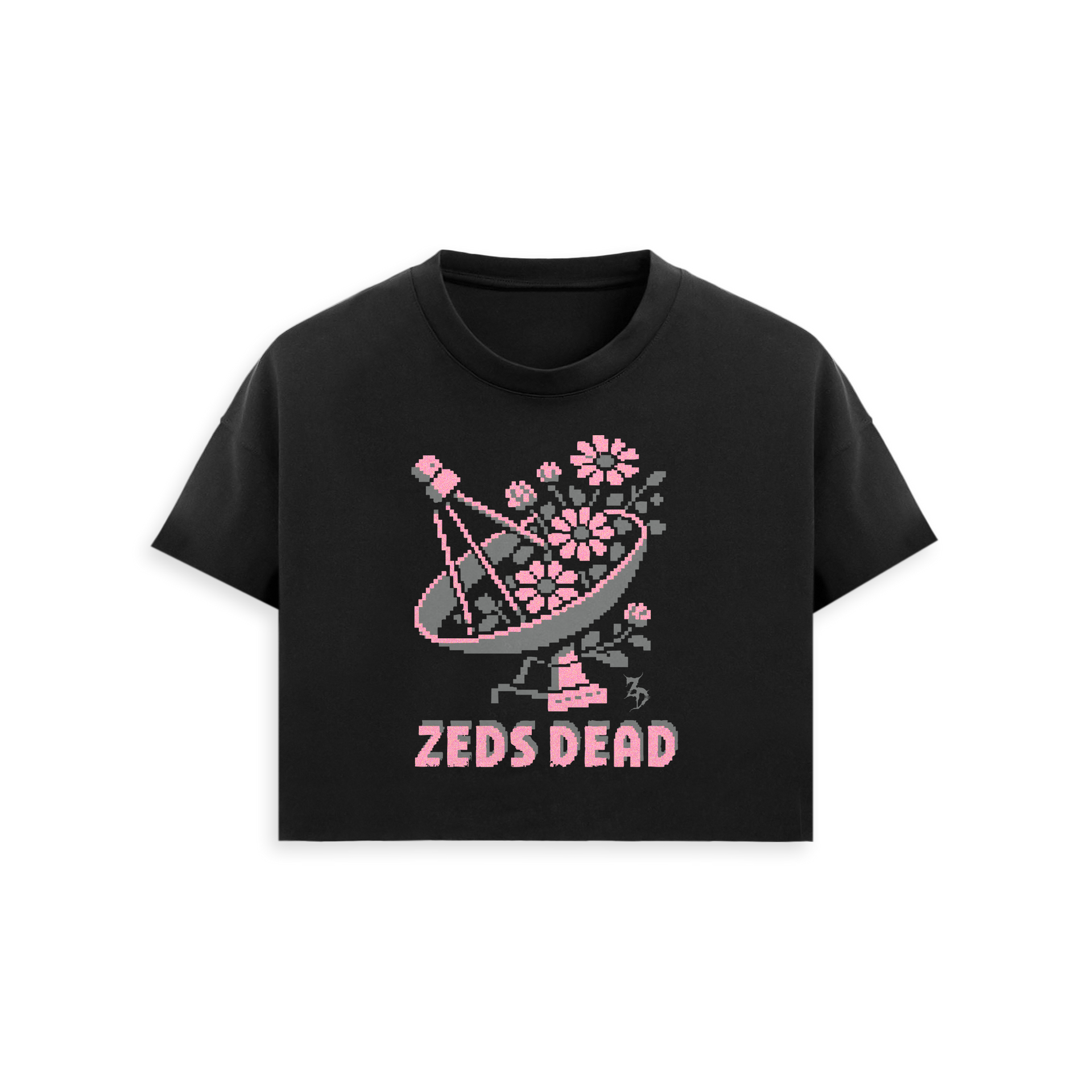 Zeds Dead - Deep Dish Crop Tee - Faded Black – Zeds Dead Official Shop