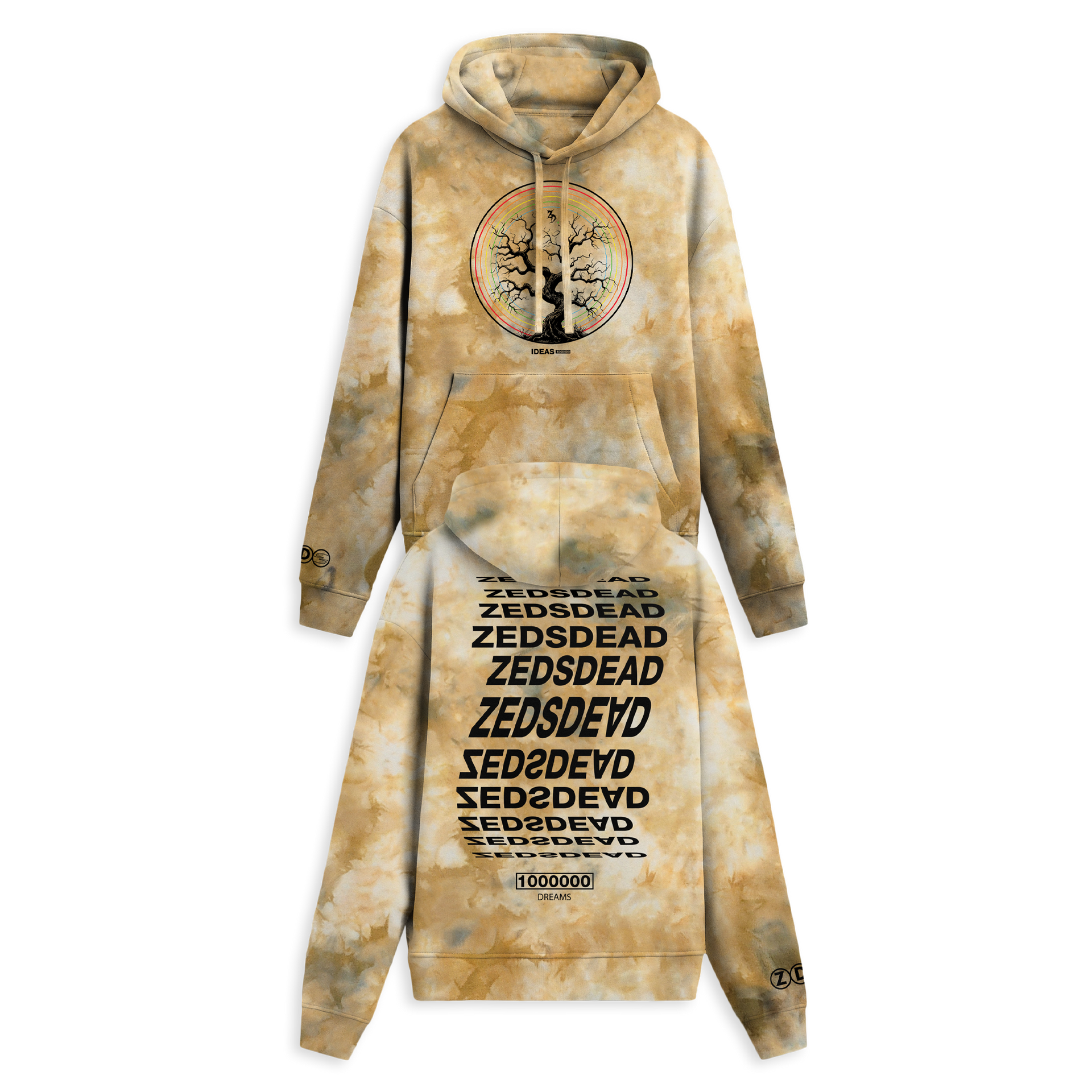 ZEDS DEAD - DREAM TREE TIE DYE HOODIE – Zeds Dead Official Shop