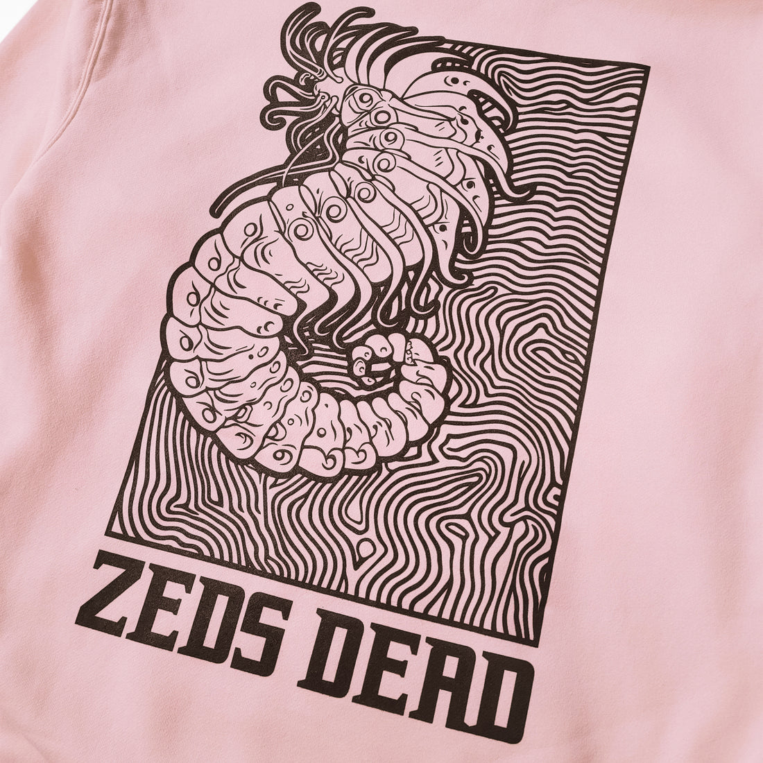 ZEDS DEAD - Earworm Heavyweight Hoodie - Dusty Pink