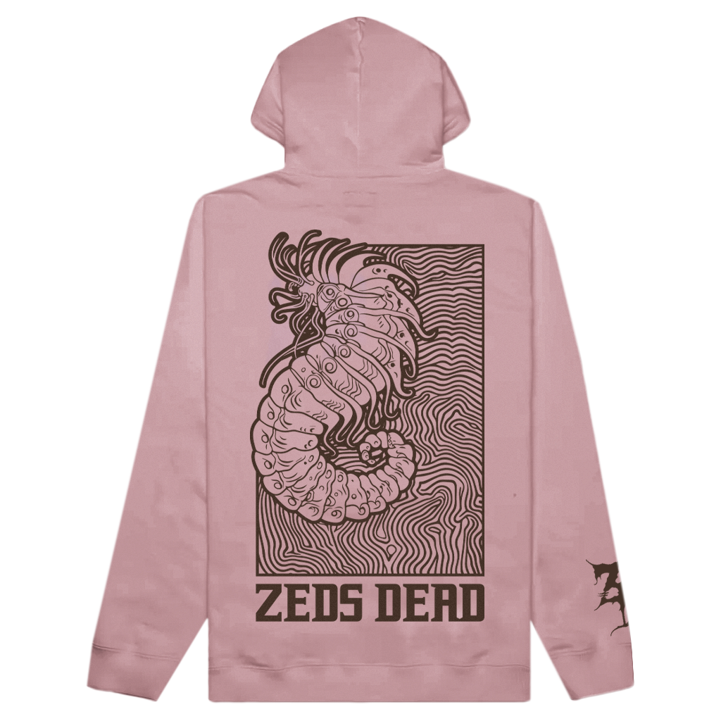 ZEDS DEAD - Earworm Heavyweight Hoodie - Dusty Pink