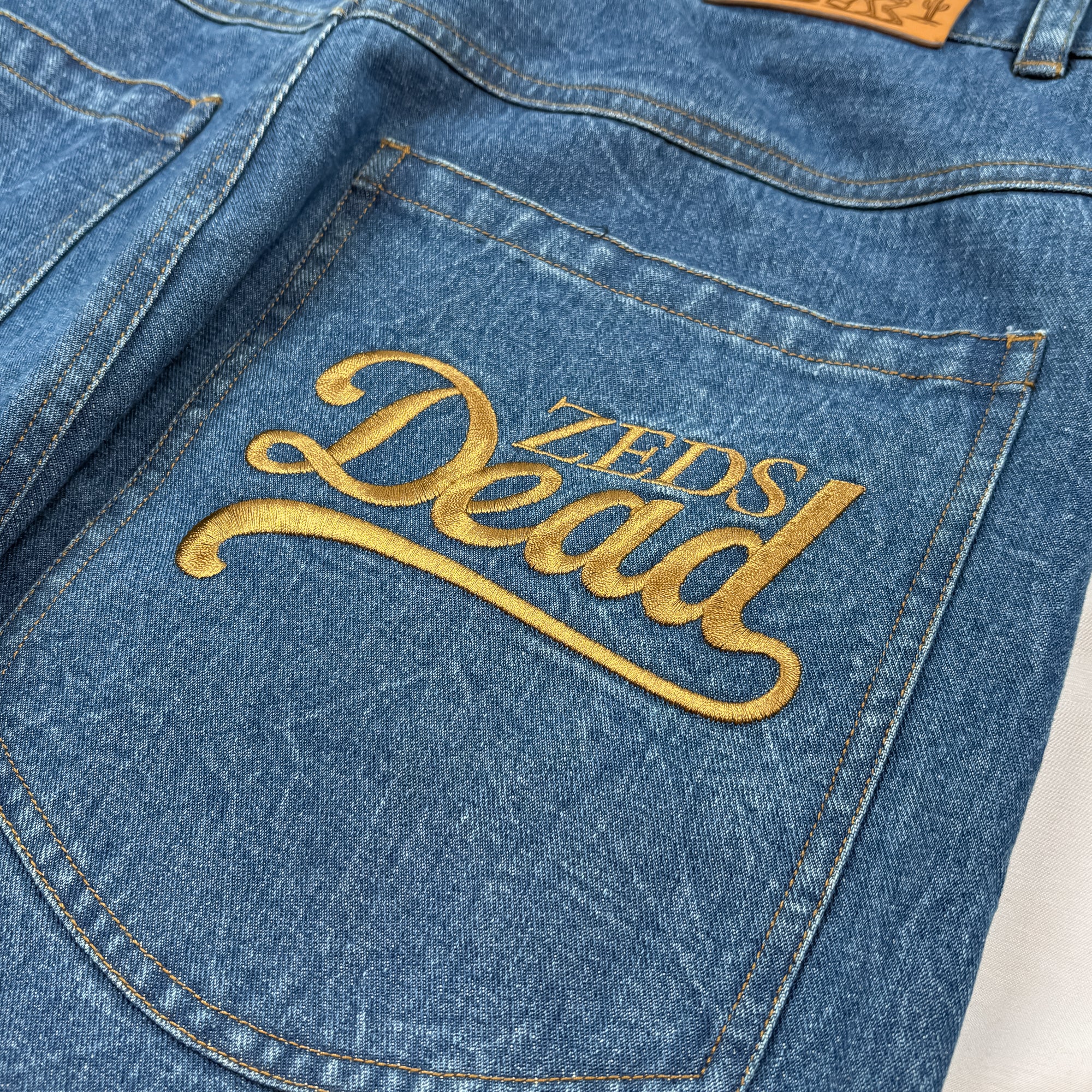 Dead Threadz - Washed Blue Denim Jeans – Zeds Dead Official Shop