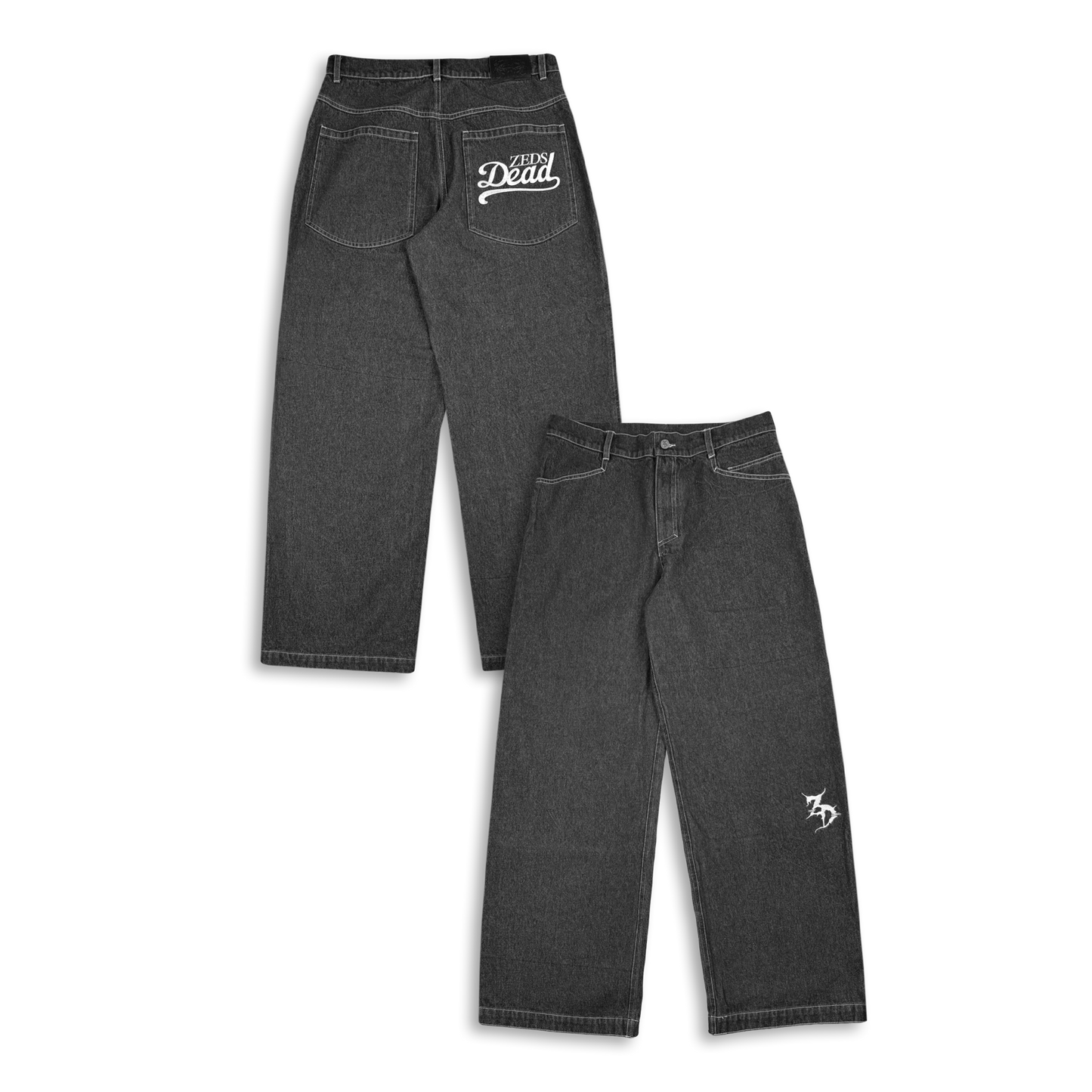 Pre Order) Dead Threadz - Black Denim Jeans – Zeds Dead Official Shop