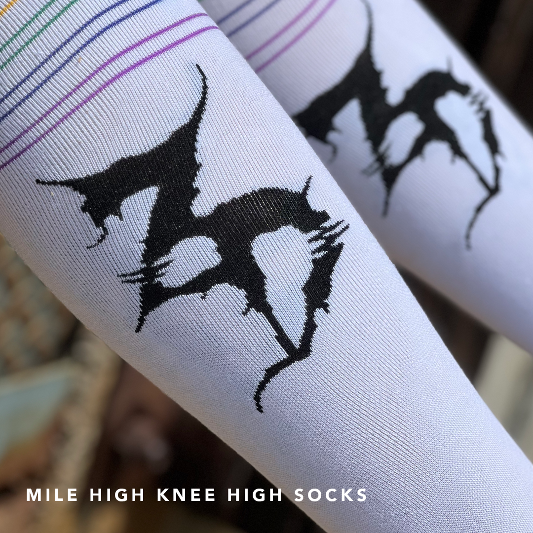 Zeds Dead - Mile High - High Socks - White