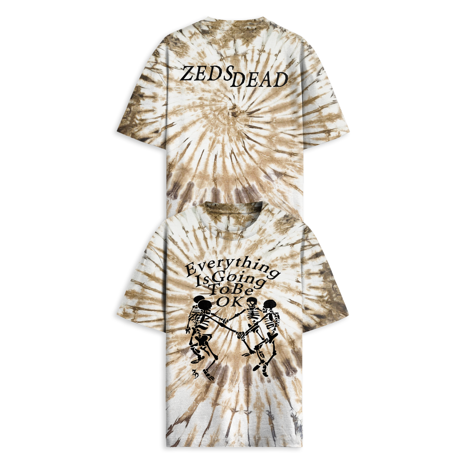 ZEDS DEAD - EVERYTHING IS OK TIE DYE TEE – Zeds Dead Official Shop
