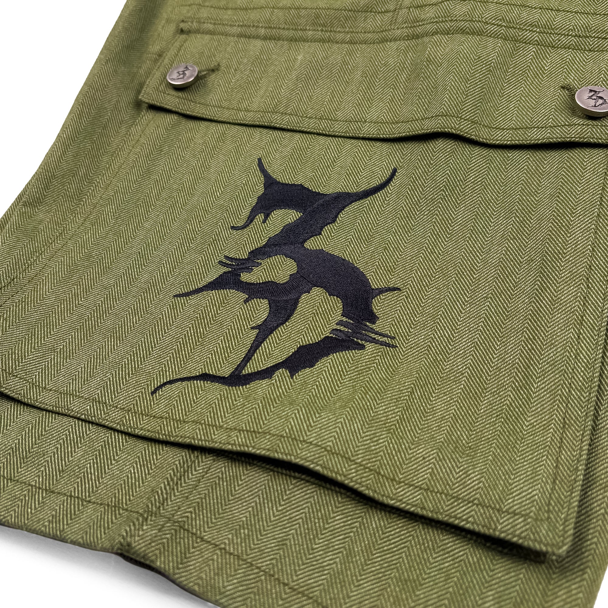 Dead Threadz - Cargo Shorts - Army Green – Zeds Dead Official Shop