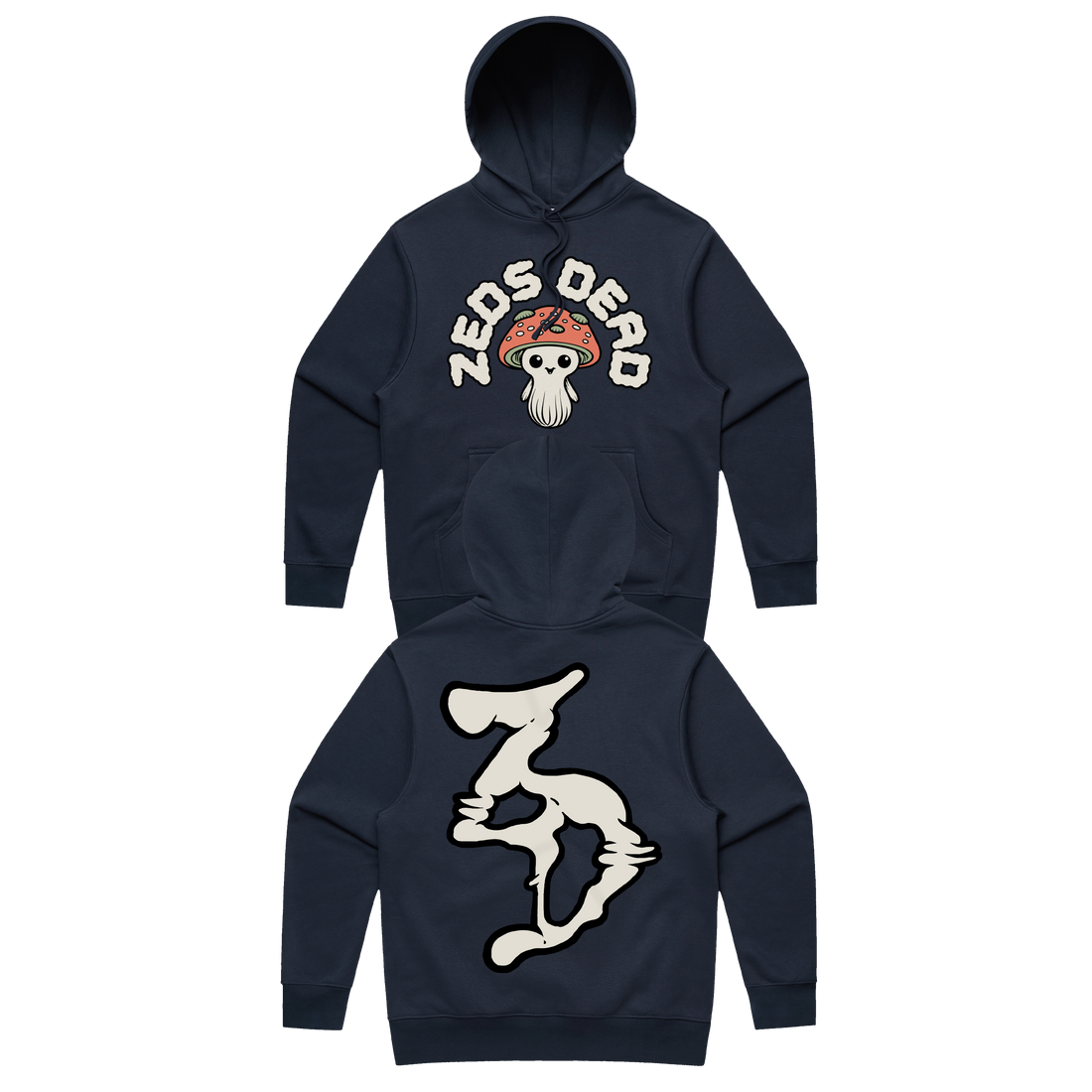 Zeds Dead I m Cute Heavyweight Unisex Hoodie Navy Blue