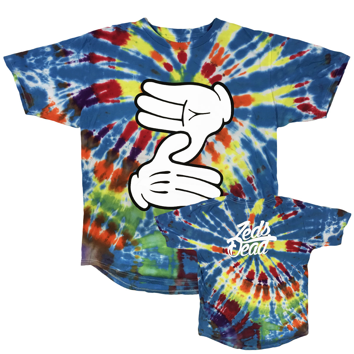 ZD - Z Hands - Tie Dye Long Tee – Zeds Dead Official Shop